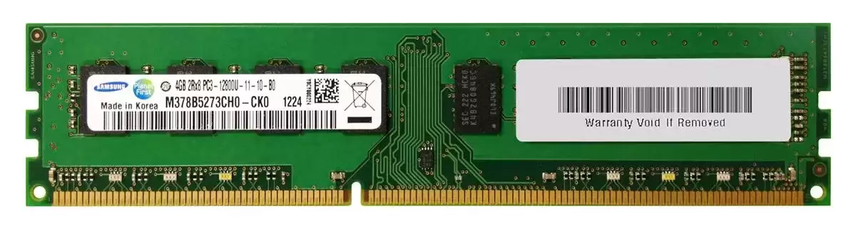 Samsung M378B5273CH0-CK0 4GB 1600MHz DDR3 PC3-12800 ECC Registered CL11 240-Pin DIMM 1.35V Dual Rank Memory Module