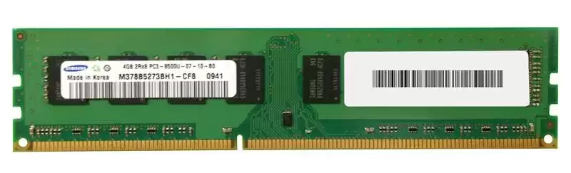 Samsung M378B5273BH1-CF8 4GB 1066MHz DDR3 PC3-8500 ECC Registered CL7 240-Pin DIMM 1.35V Dual Rank X4 Memory Module