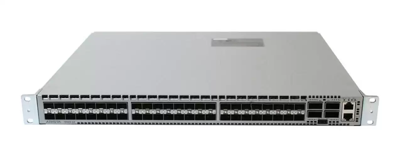 Arista DCS-7050S-64-F 7050 Series 48-Ports 10GbE SFP+ Rack Mountable Layer 4 Managed Network Switch with 4-Ports QSFP+