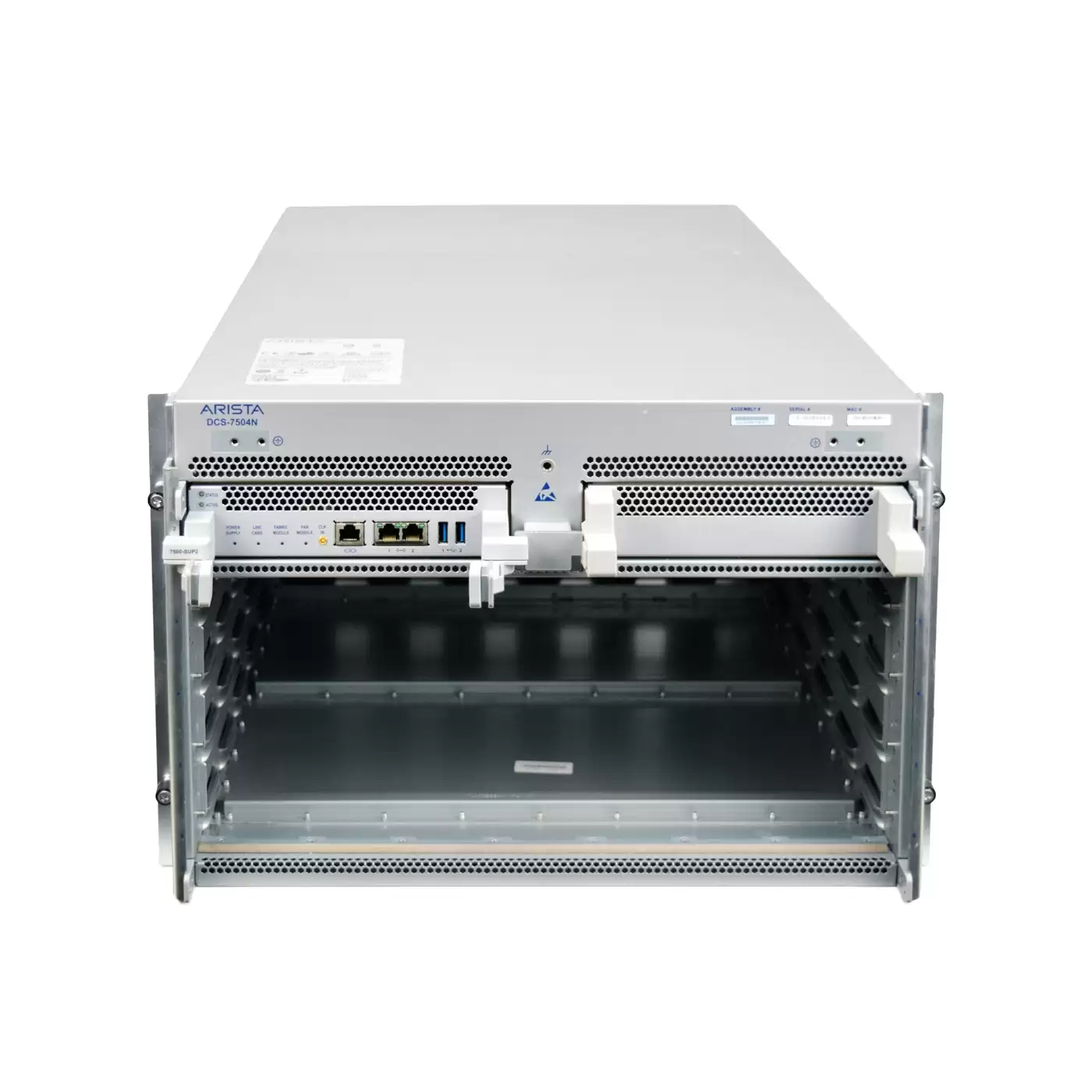 Arista DCS-7504R-BND 7504n 2x SUP 4x LC 6x FM Slots 7U Rack Mountable Switch Chassis Bundle