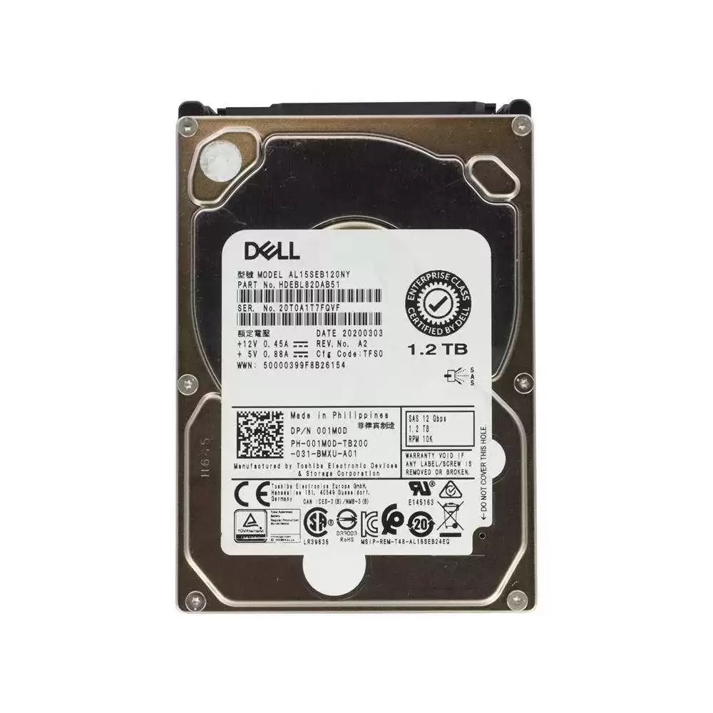 Toshiba HDEBL82DAB51 1.2TB SAS 12Gb/s 10000RPM 128MB Cache 2.5-inch Internal Hard Drive