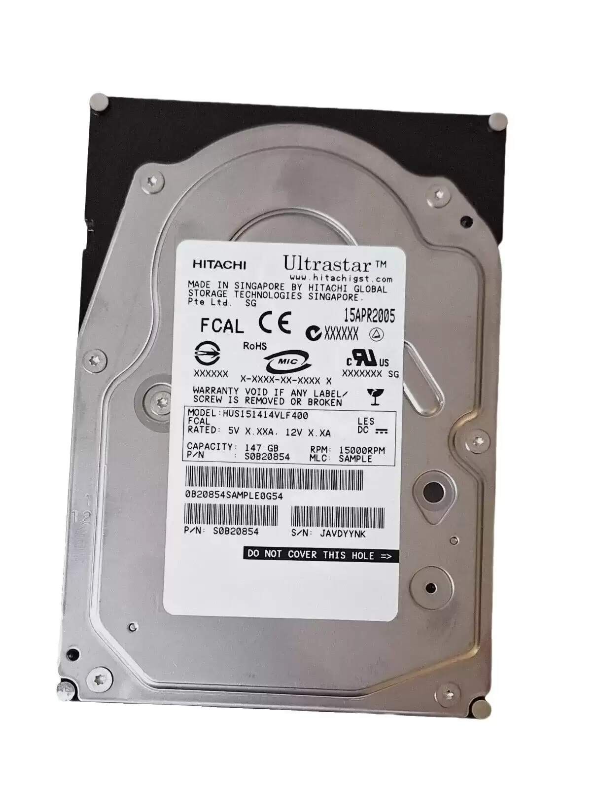 HGST HUS151414VLF400 Ultrastar 15K147 147GB Fibre Channel 4Gb/s 15000RPM 16MB Cache 3.5-inch Internal Hard Drive