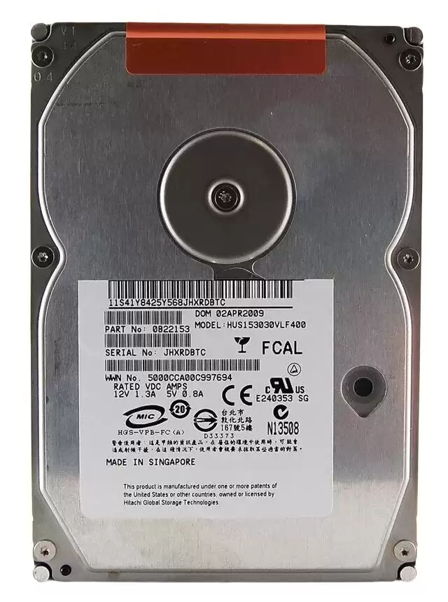 HGST HUS153030VLF400 Ultrastar 15K300 300GB Fibre Channel 4Gb/s 15000RPM 16MB Cache 3.5-inch Internal Hard Drive