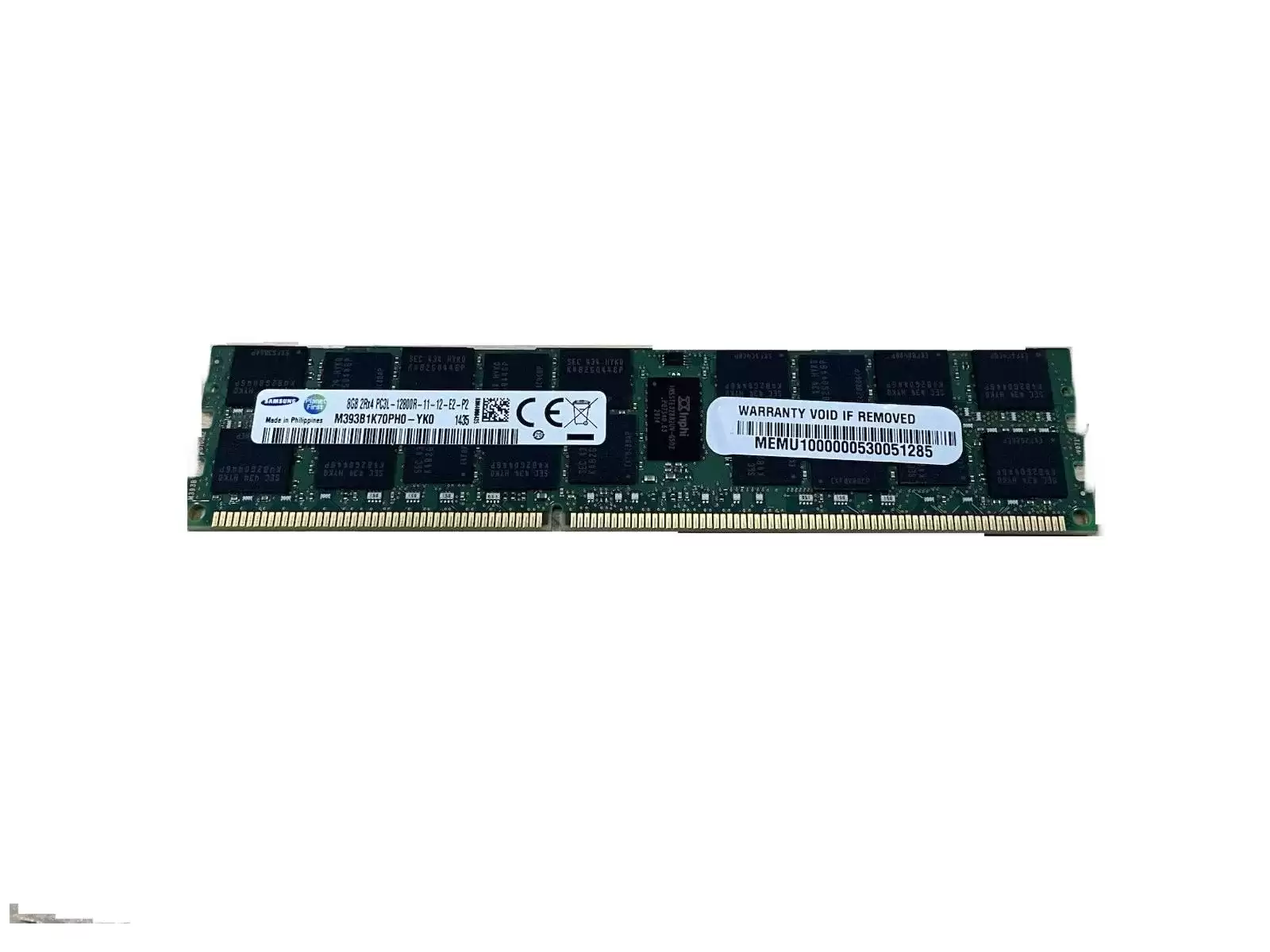 Samsung M393B1K70PH0-YK0 8GB 1600MHz DDR3 PC3?12800 DIMM CL11 240?Pin 1.35V Dual Rank Memory Module