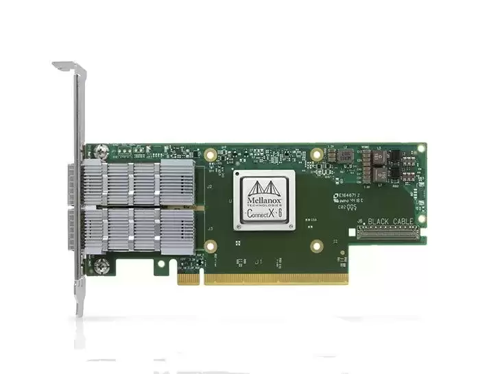 Mellanox MCX653106A-HDAT ConnectX-6 Dual-Port 200GbE QSFP56 PCI-Express 4.0 x16 Network Adapter