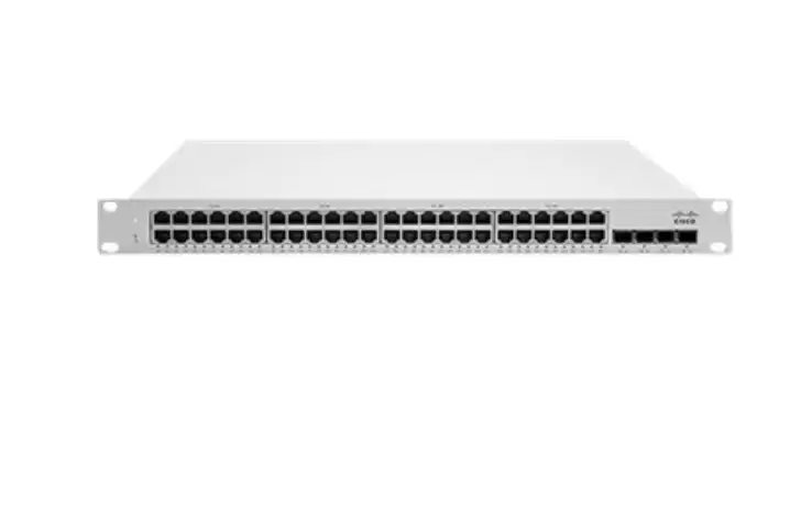 Cisco MS350-48FP-HW Meraki MS350 Series 48-Ports 10/100/1000BASE-T Ethernet Layer-3 Rack Mountable Cloud Managed Network Switch with 4-Ports SFP+