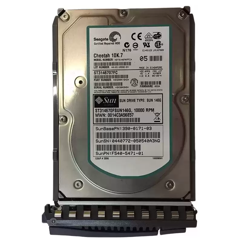 Sun ST314670FSUN146G 146GB Fibre Channel 2Gb/s Hot Swap 10000RPM 8MB Cache 3.5-Inch Internal Hard Drive
