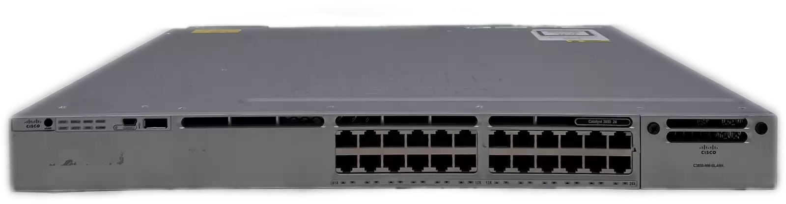 Cisco WS-C3850-24T-S Catalyst 3850 Series 24-Ports 1GbE rj-45 Rack Mountable Layer 3 Managed Stackable Switch