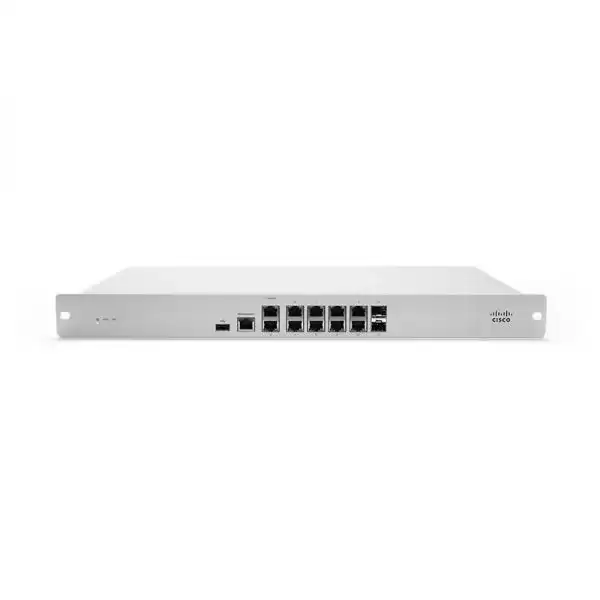 Cisco MX84-HW Meraki MX84 8-Ports 1GbE Ethernet and 2-Ports SFP Rack Mountable Cloud Managed Security Appliance