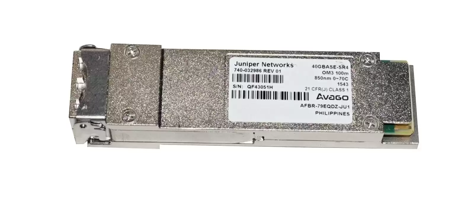 Juniper QFX-QSFP-40G-SR4 40GBASE-SR4 Multi-Mode Fiber 150m 850nm MPO / MTP Connector QSFP+ Transceiver Module